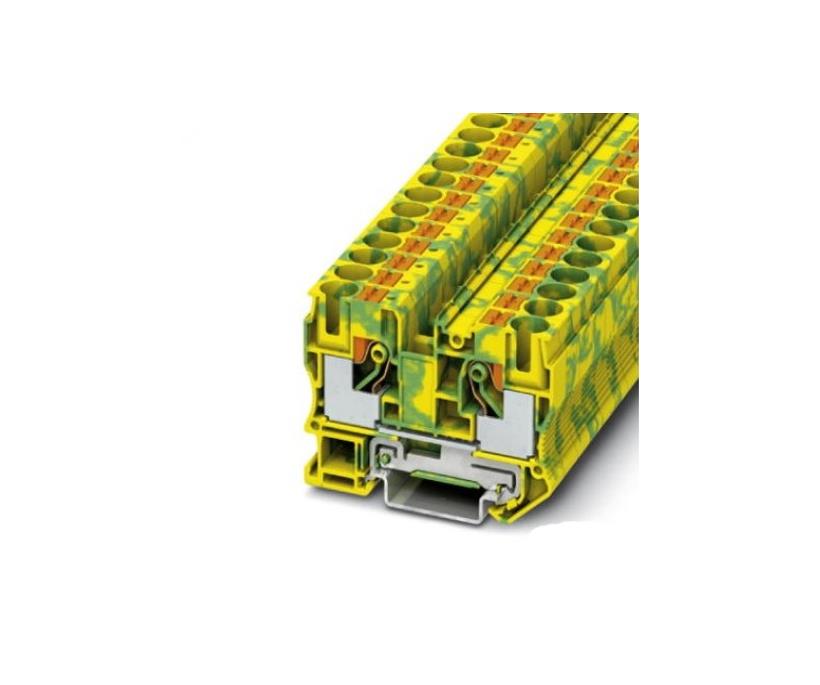 Ground modular terminal block, Push in, 0.5 mm² - 16 mm², green-yellow PT 10-PE 3212131